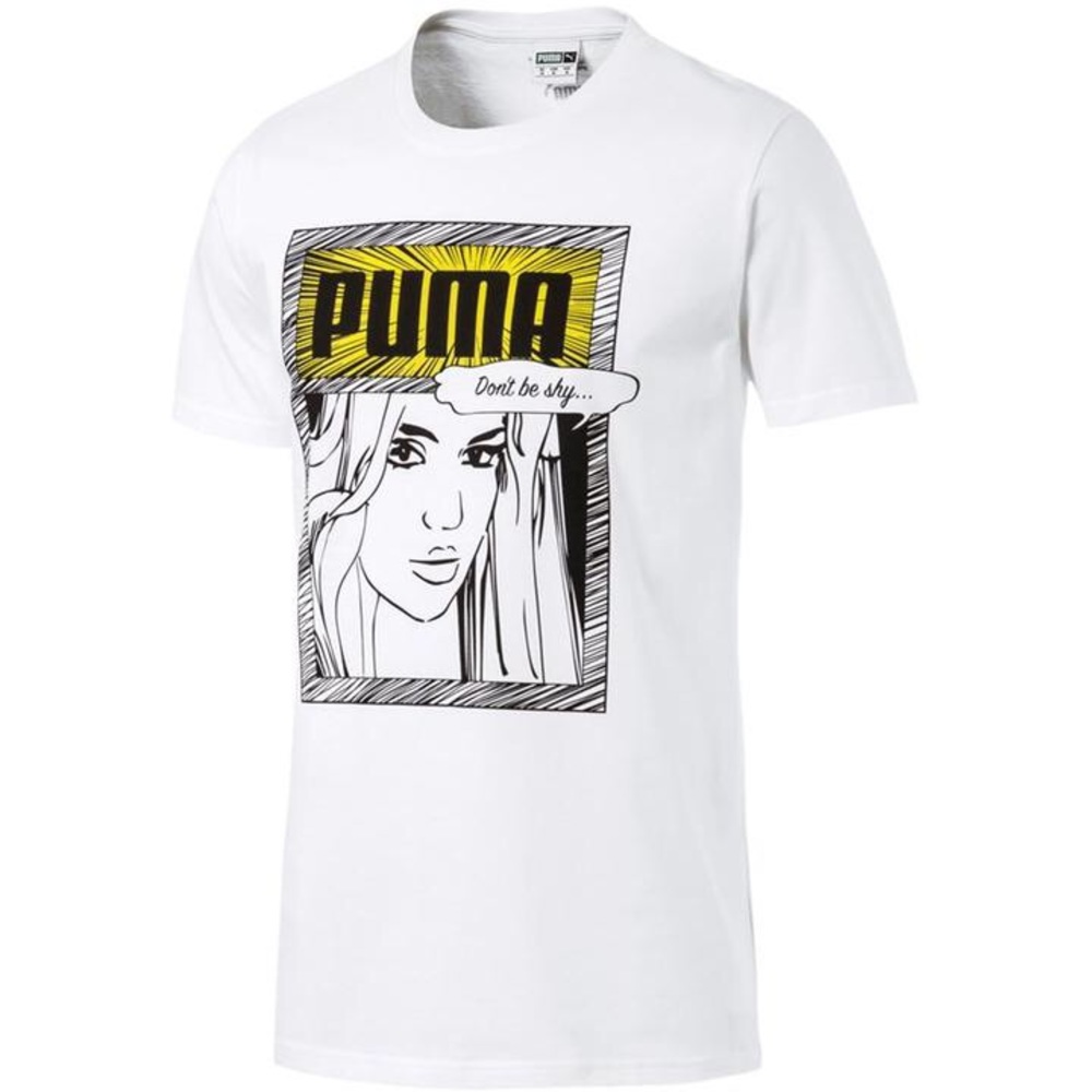 NWT Puma”Don’ Be Shy” Tee Shirt-Graphic Comocs Tee